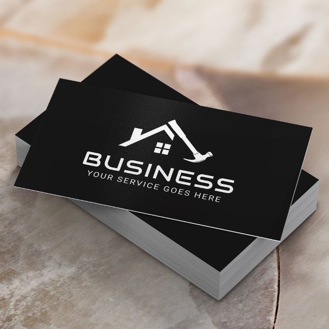 House Repair Service Professional Handyman Business Card (Creator Uploaded)