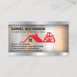 House Roof   Hand Tools   Construction Business Card