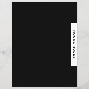 House Rules Guest Information Section Divider