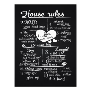 House Rules  Photo Print