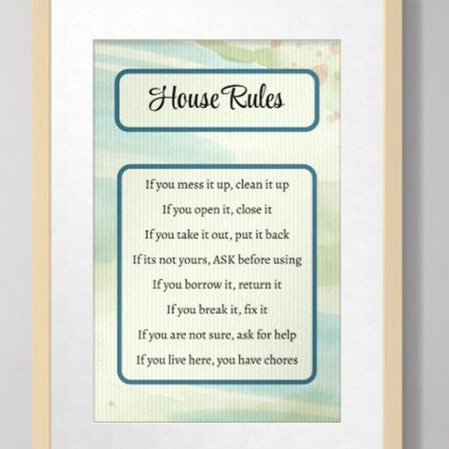 House Rules Poster (Creator Uploaded)