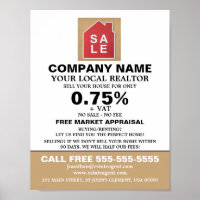 House Sale Logo, Realtor, Estate Agent Advertising