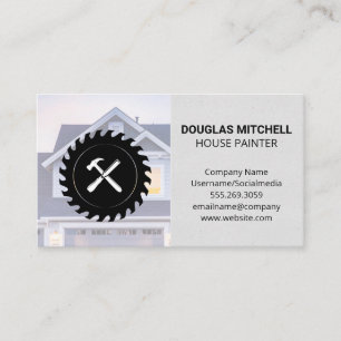 House Saw Chisel and Hammer Business Card