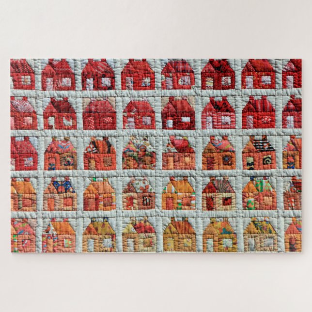 House Schoolhouse Quilt Photo Jigsaw Puzzle (Horizontal)