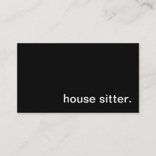 House Sitter Business Card