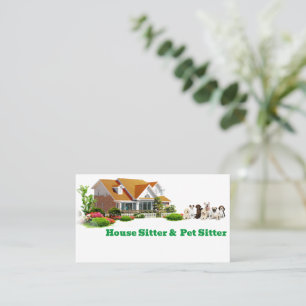 House sitter & Pet sitter Business Card