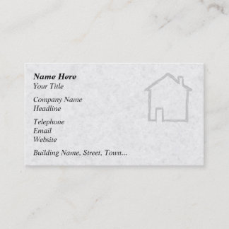 House Sketch. Grey. Business Card