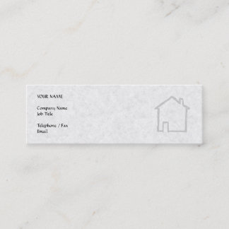 House Sketch. Grey. Mini Business Card
