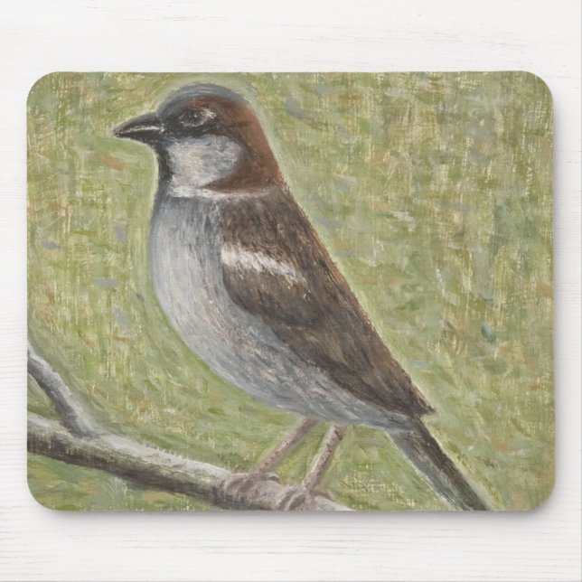 House Sparrow 2008 Mouse Pad (Front)