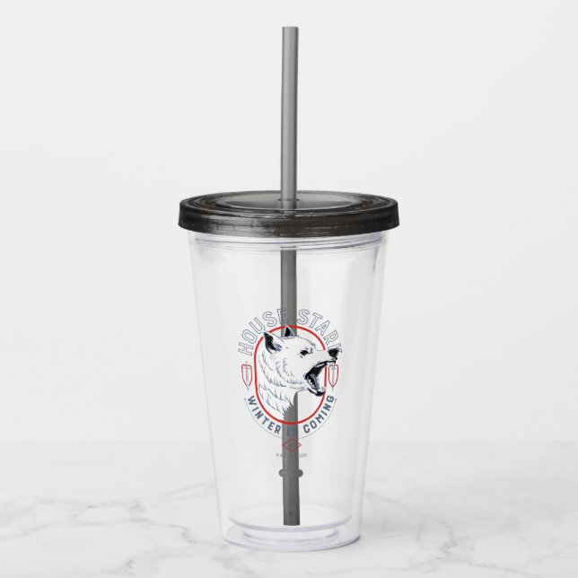 House Stark - Winter Is Coming Acrylic Tumbler (Front)