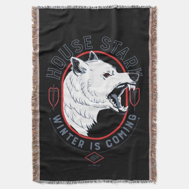 House Stark - Winter Is Coming Throw Blanket (Front Vertical)