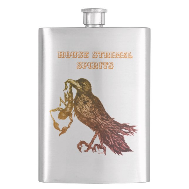 House Strimel Spirits Hip Flask (Front)