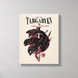 House Targaryen - Fire & Blood Canvas Print