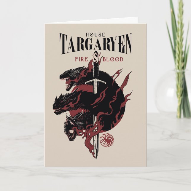 House Targaryen - Fire & Blood Card (Front)