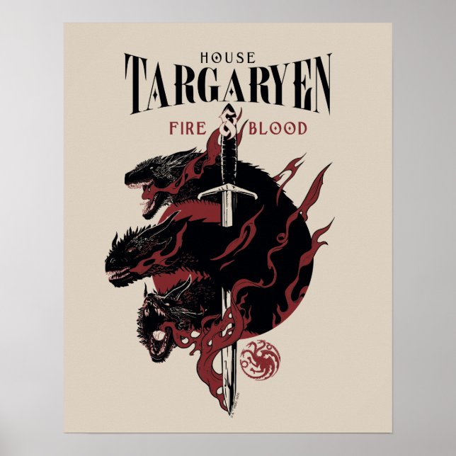House Targaryen - Fire & Blood Poster (Front)