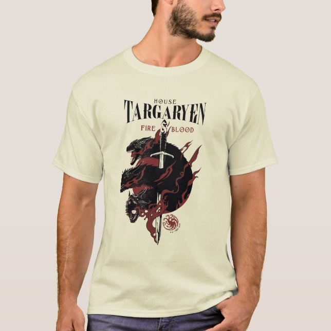 House Targaryen - Fire & Blood T-Shirt (Front)