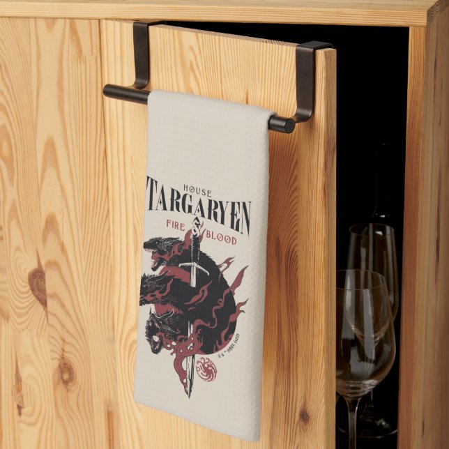 House Targaryen - Fire & Blood Tea Towel (Thirds Fold)