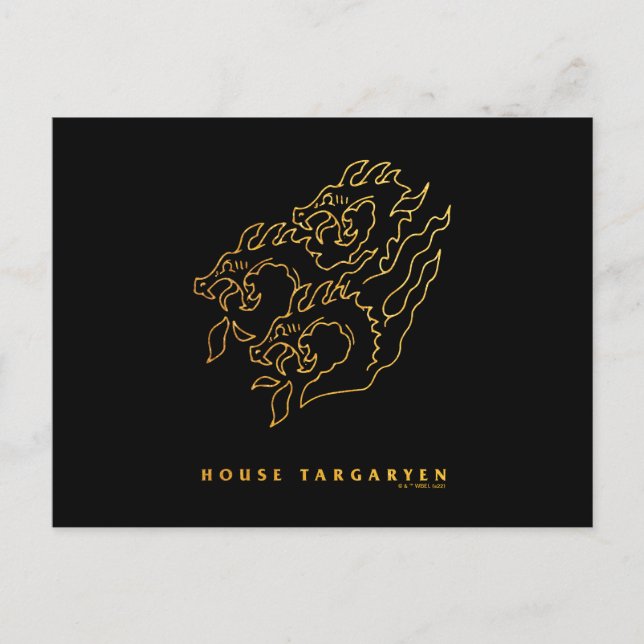 House Targaryen Icon Postcard (Front)
