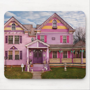 House - Victorian - I love bright colours Mouse Pad