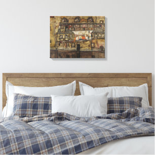 House Wall on the River Canvas Print