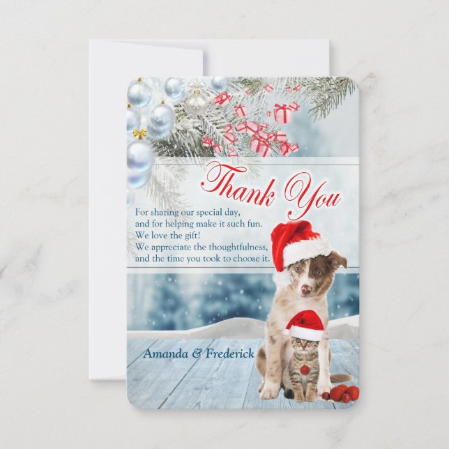 House Warming Holiday Party Thank You (Front)