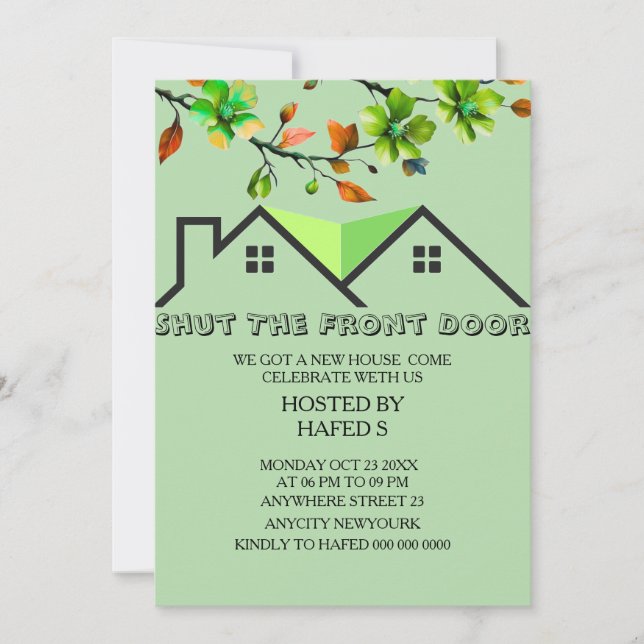 House Warming Invitation Housewarming Invitation H (Front)