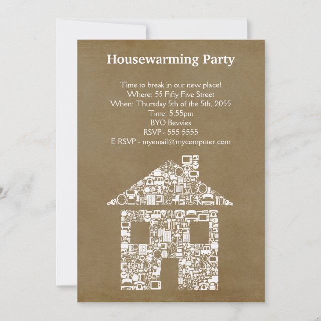House Warming Moving Party Invite Invitation (Front)