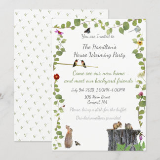 House Warming Outdoor Party: invitations
