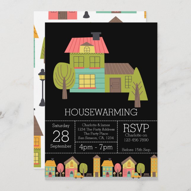 House Warming Party Invitation (Front/Back)