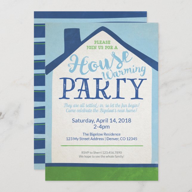 House Warming Party Invitation (Front/Back)