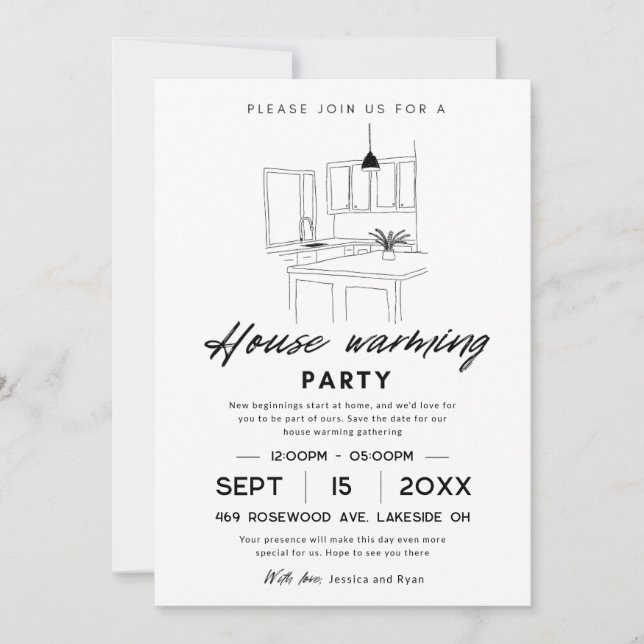 House Warming Party Save The Date  Invitation (Front)