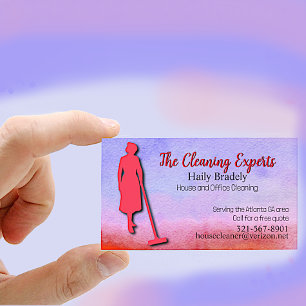 House Watercolor Business Card