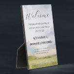 House welcome picture and logo wifi plaque<br><div class="desc">Welcome sign featuring a watercolor landscape scenery with dreamy clouds. Suitable welcome sign and wifi information for the rental of your own home,  airbnb/ vrbo for your house on the country.</div>
