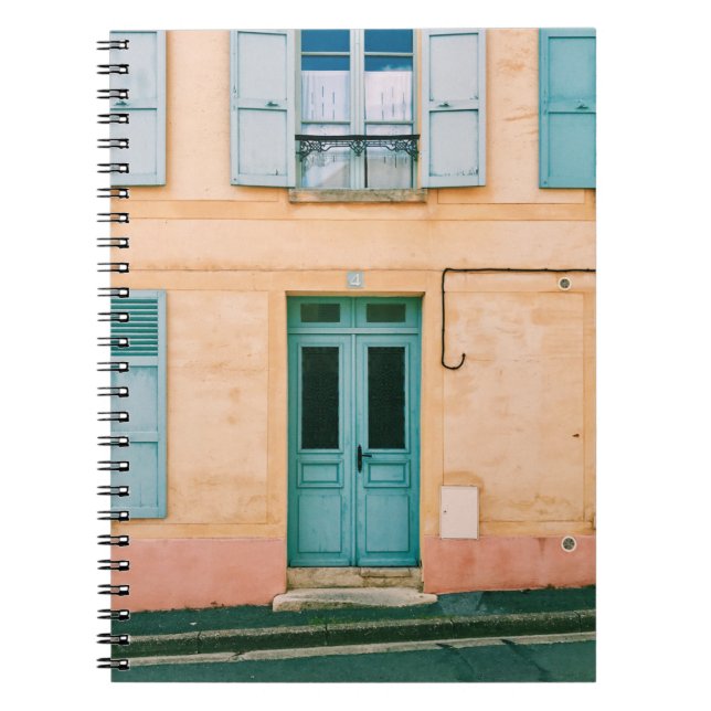 HOUSE WITH OPENED WINDOW AND CLOSED DOOR NOTEBOOK (Front)