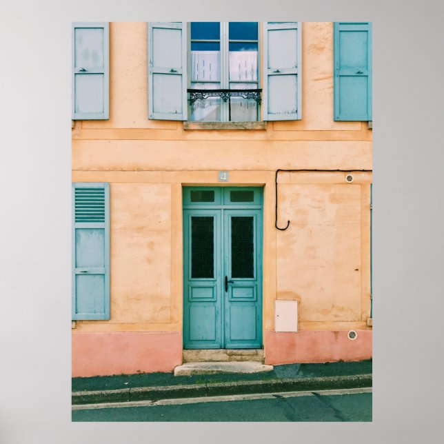 HOUSE WITH OPENED WINDOW AND CLOSED DOOR POSTER (Front)