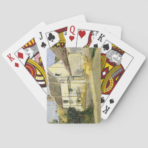 House with Scaffolding (Vintage Building Work) Playing Cards