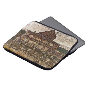 House with Shingle Roof by Egon Schiele Laptop Sleeve
