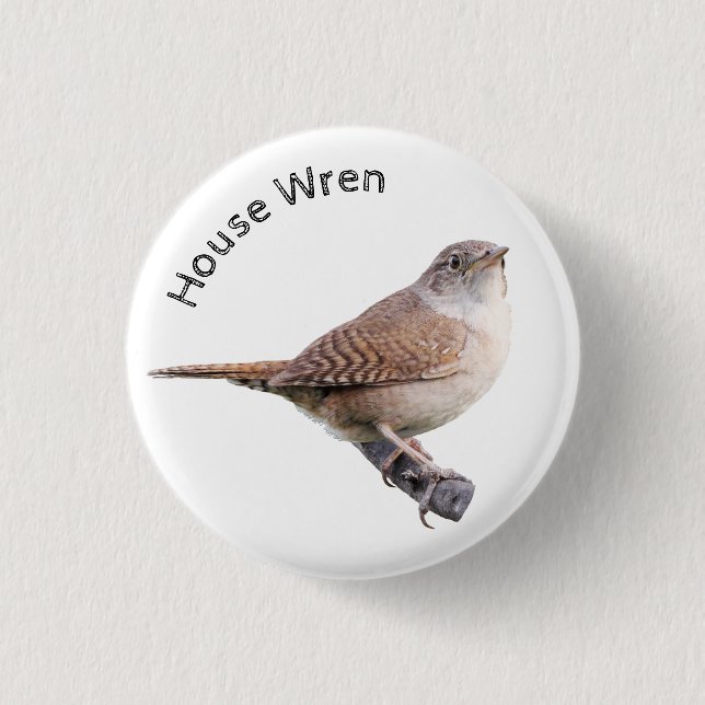 House Wren 3 Cm Round Badge (Front)