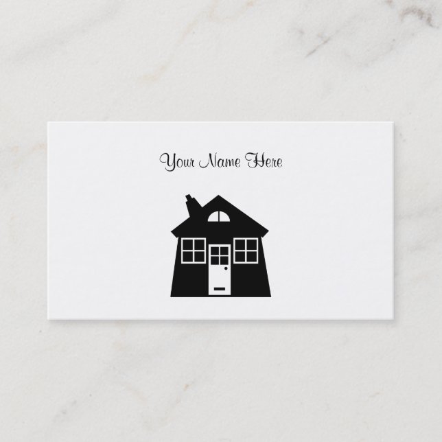 House, Your Name Here Business Card (Front)