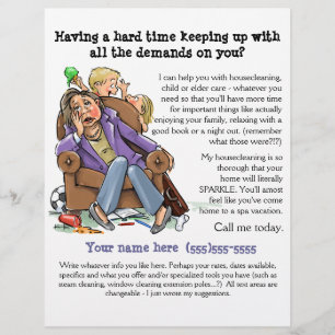 Housecleaning flyer (fully customisable)