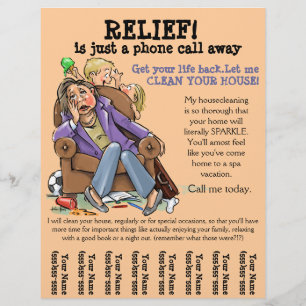 Housecleaning promo flyer (fully customisable)