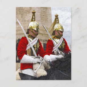 Household Cavalry Changing Of The Guards Art Postcard