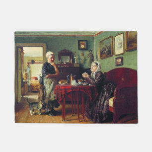 Household Conversation (by Konstantin Makovsky) Doormat