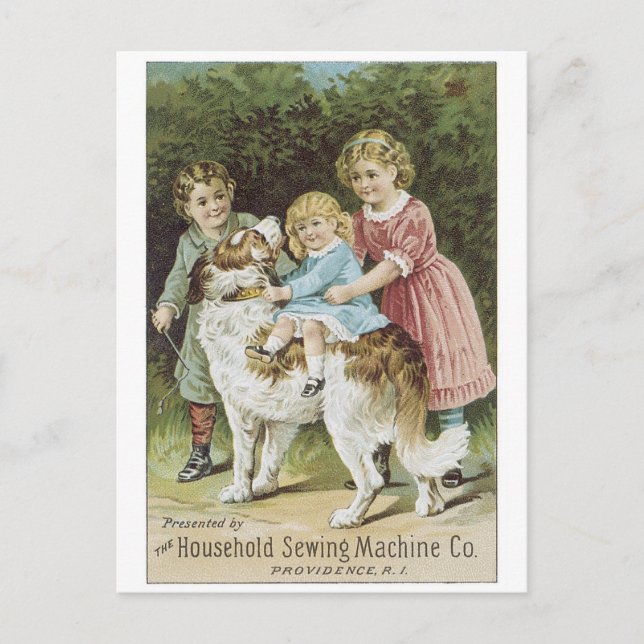 Household Sewing Machine Co Postcard (Front)