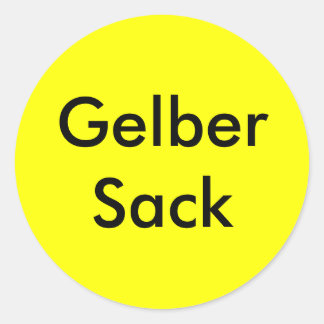 household yellow sack sticker