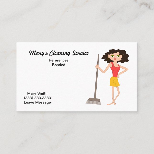 Housekeeper Business Card (Front)