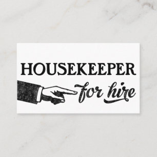 Housekeeper Business Cards - Cool Vintage