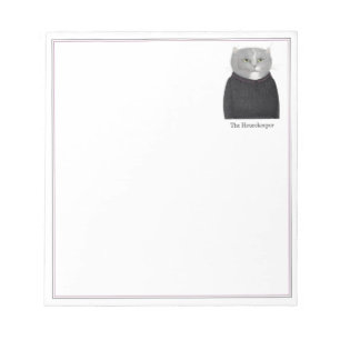 HOUSEKEEPER CAT 5.5x6 Notepad