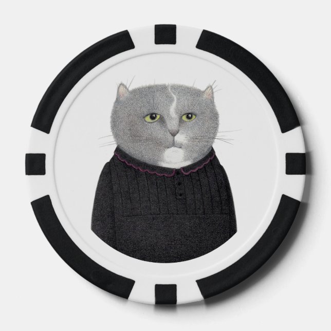 HOUSEKEEPER CAT Poker Chips (Front)