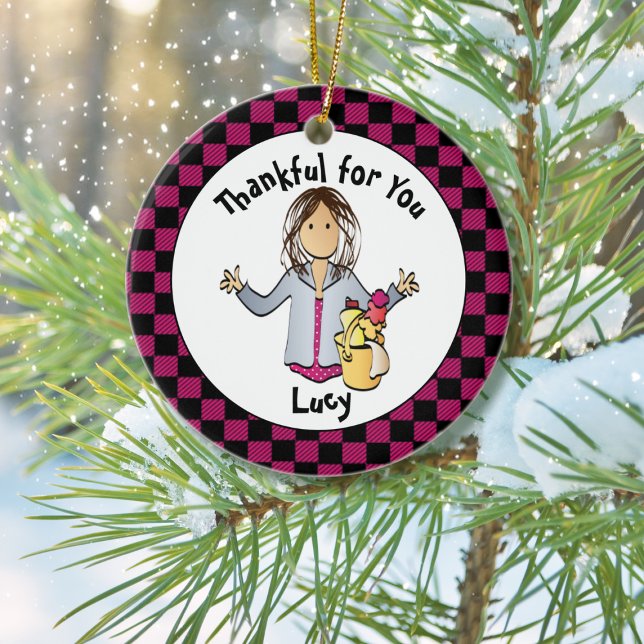 Housekeeper Christmas Appreciation Gift  Ceramic Tree Decoration (Creator Uploaded)